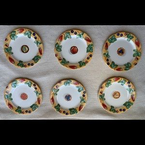 Gien France Farandole 9” Plates